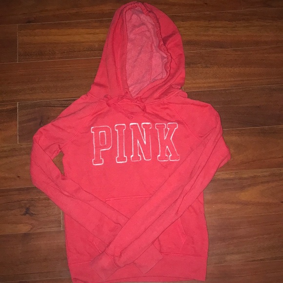 Victoria Secret PINK red hoodie - Picture 1 of 2